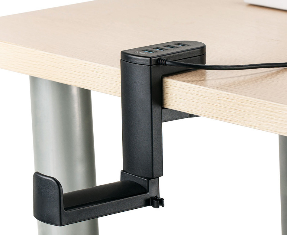 Держатель для наушников поворотный с четырьмя USB 3.0 портами