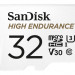 Карта памяти microSDHC UHS-I U3 Sandisk High Endurance 32 Гб, 100 МБ/с, Class 10 V30