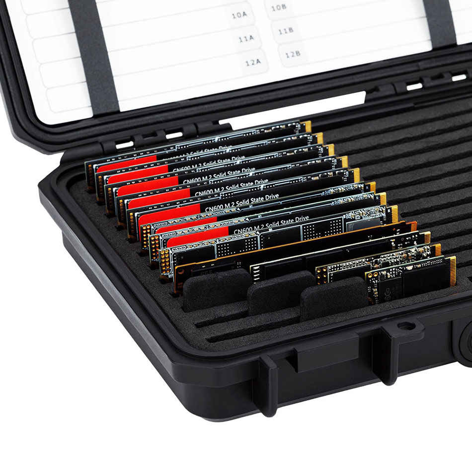Защитный бокс на двадцать четыре SSD M.2 2280 / 2260 / 2242 / 2230 накопителей