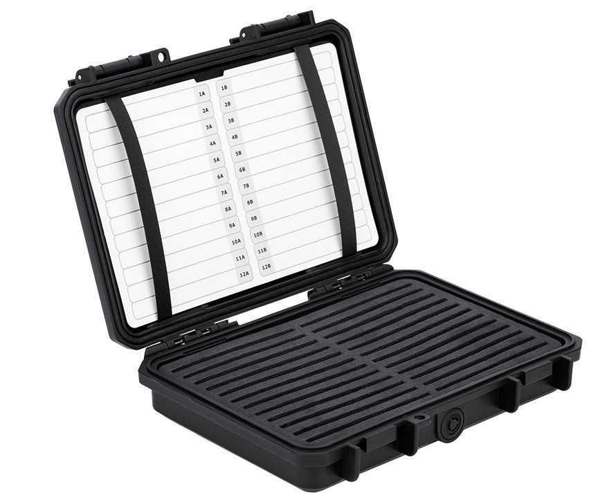 Защитный бокс на двадцать четыре SSD M.2 2280 / 2260 / 2242 / 2230 накопителей