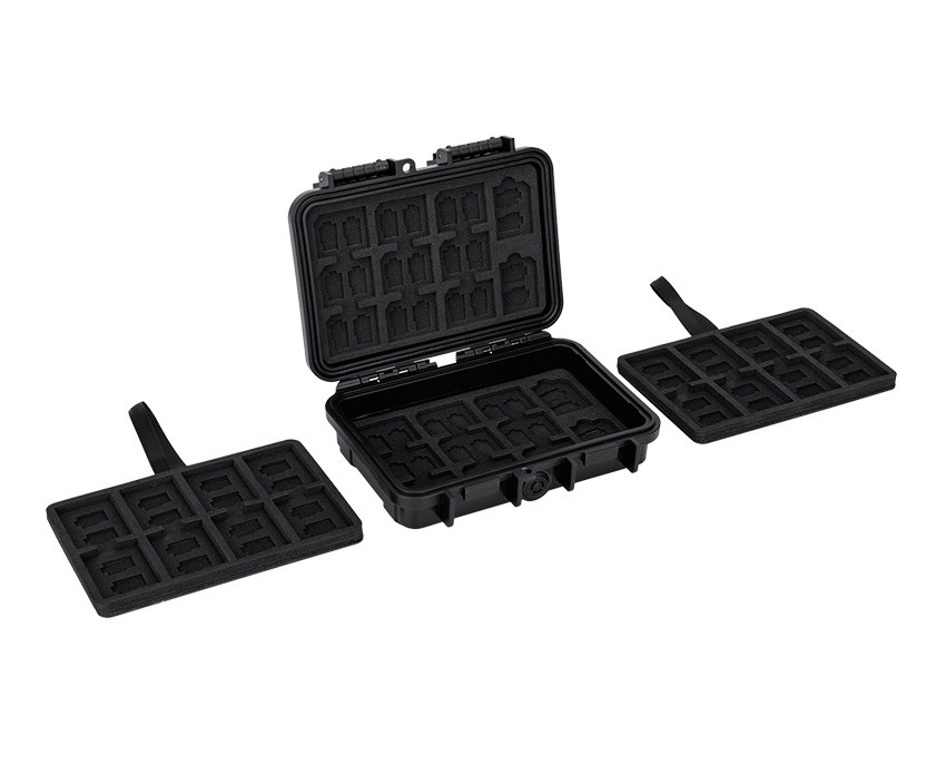 Защитный бокс на 76 шт microSD, 22 шт SD и 16 шт CFexpress Type-B или XQD