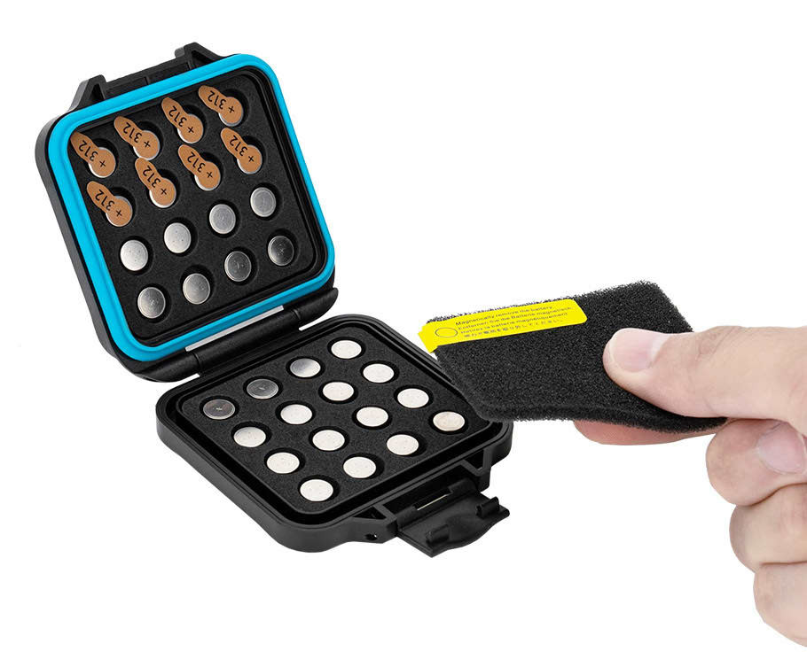 Защитный бокс на 32 батарейки P10 / P13 / P312