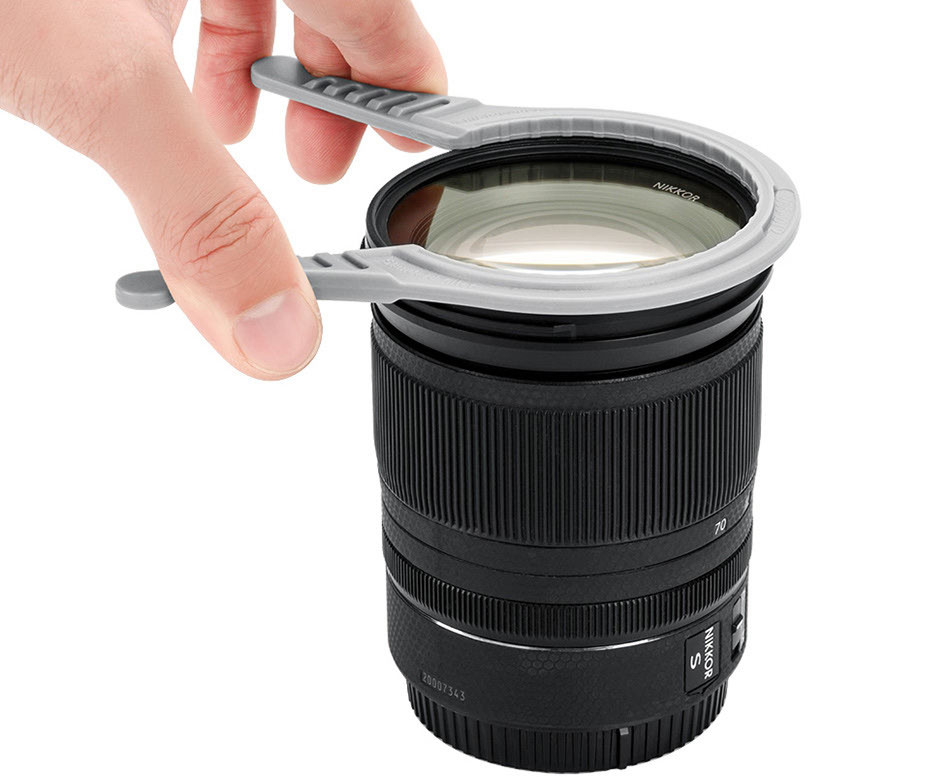 Клещи для снятия светофильтров (от 37 до 95 мм) серый цвет