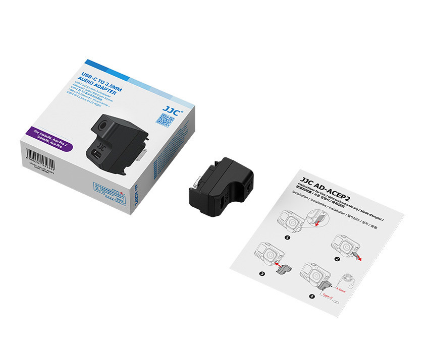 Адаптер микрофона для Insta360 Ace Pro / Ace Pro 2 (USB-C / 3.5мм TRS)