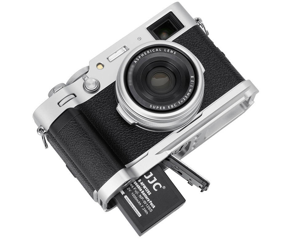 L-образная рукоятка для Fujifilm X100VI / X100V / X100F (серебристая)