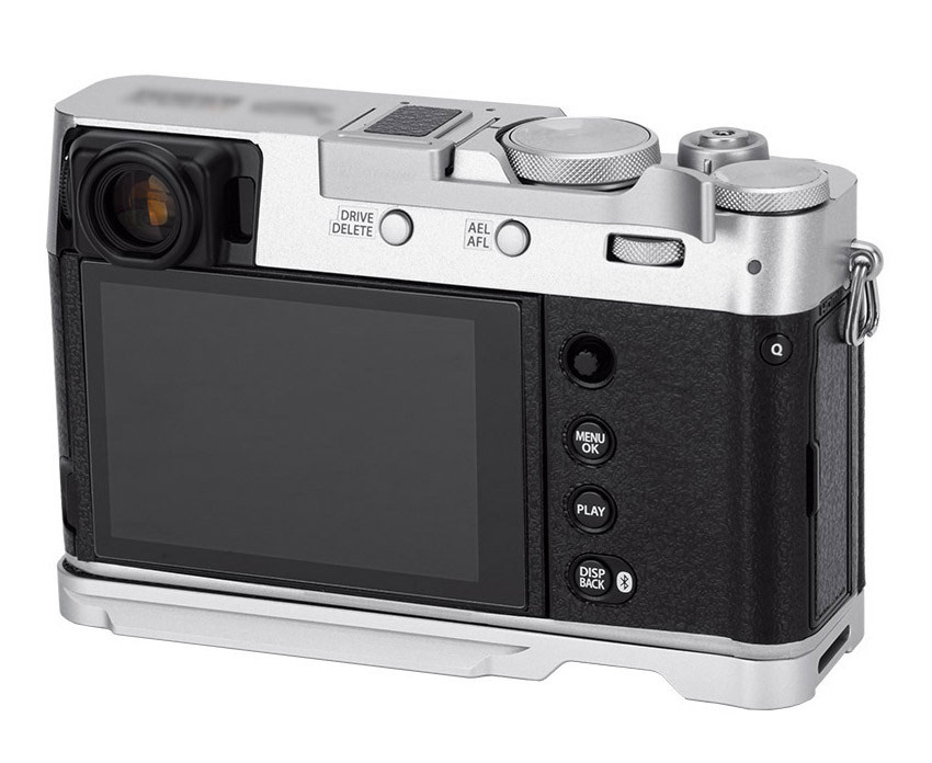 L-образная рукоятка для Fujifilm X100VI / X100V / X100F (серебристая)