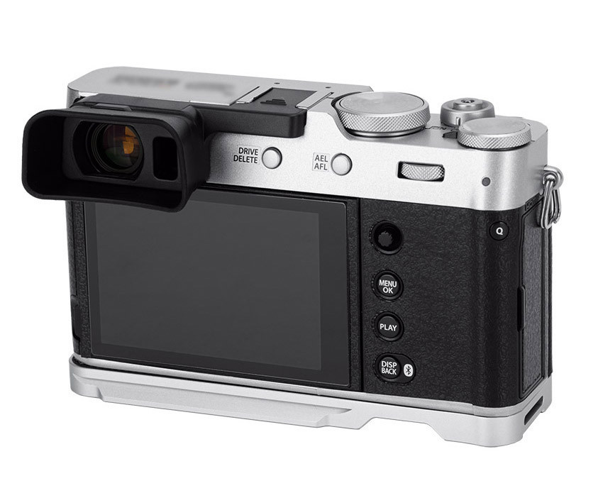 L-образная рукоятка для Fujifilm X100VI / X100V / X100F (серебристая)