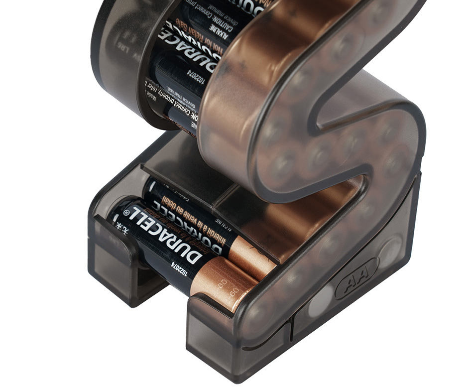 Стойка лестница для хранения AA батареек и аккумуляторов с тестером уровня заряда