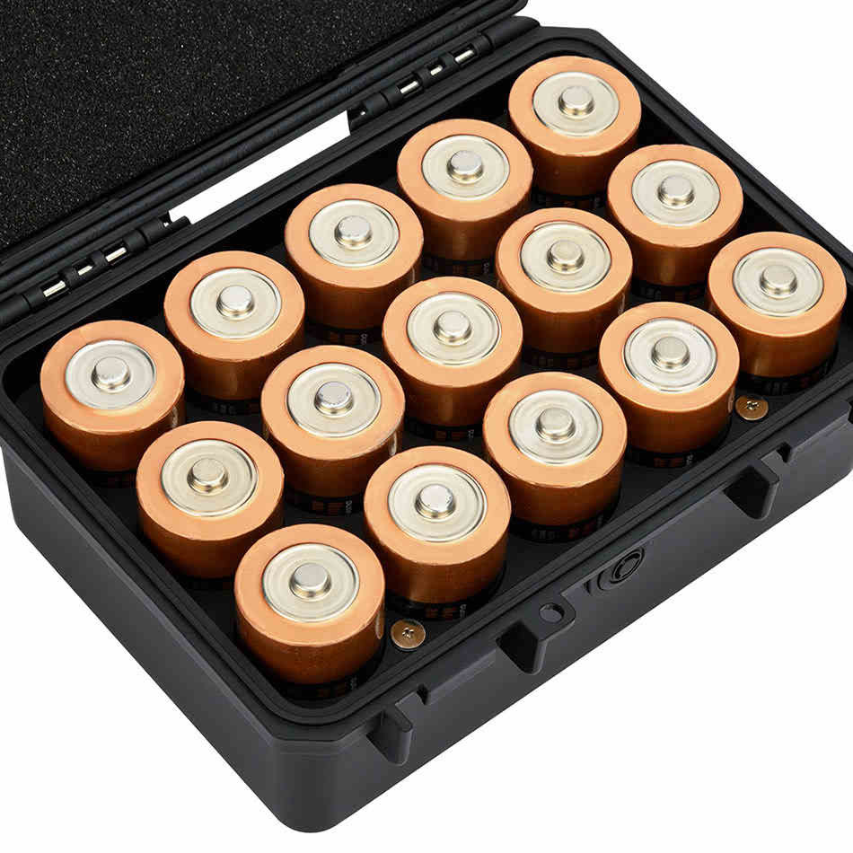 Защитный бокс на пятнадцать батареек LR20 / AM1 (D)