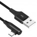 Угловой кабель MicroUSB / USB 1.2 м