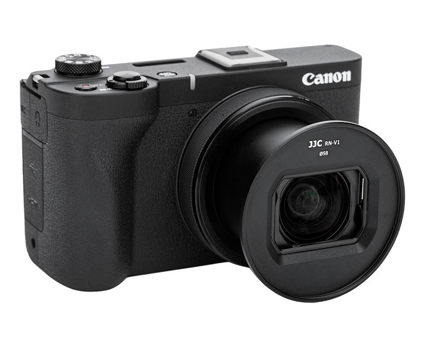Переходное кольцо для Canon Powershot V1 на 58 мм с крышкой
