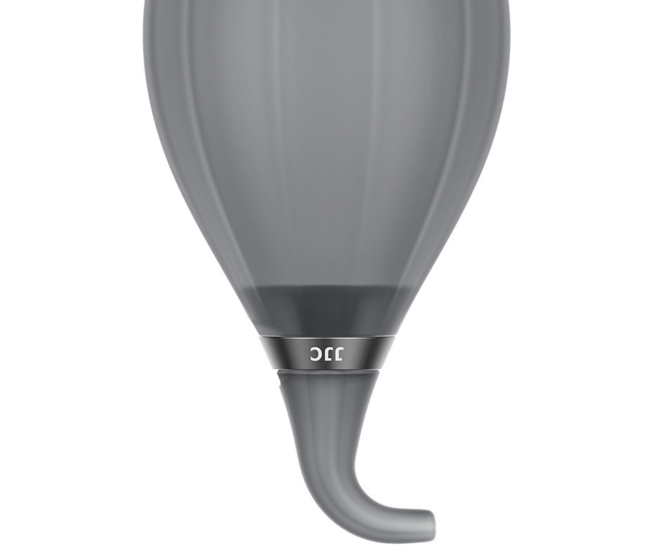 Груша воздушная для оптики с двумя клапанами, мягким соплом и ремешком (прозрачный чёрный)