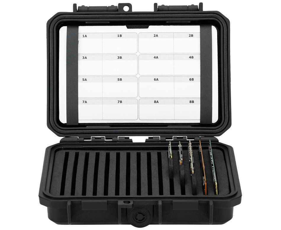 Защитный бокс на пятнадцать SSD M.2 2280 / 2260 / 2242 / 2230 накопителей