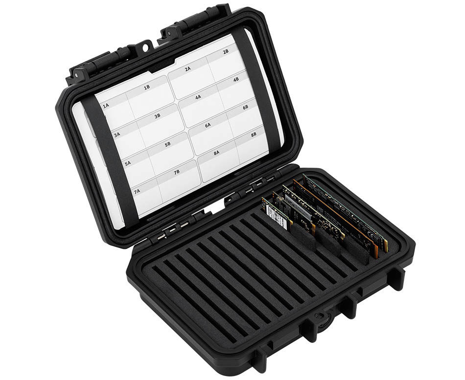 Защитный бокс на пятнадцать SSD M.2 2280 / 2260 / 2242 / 2230 накопителей