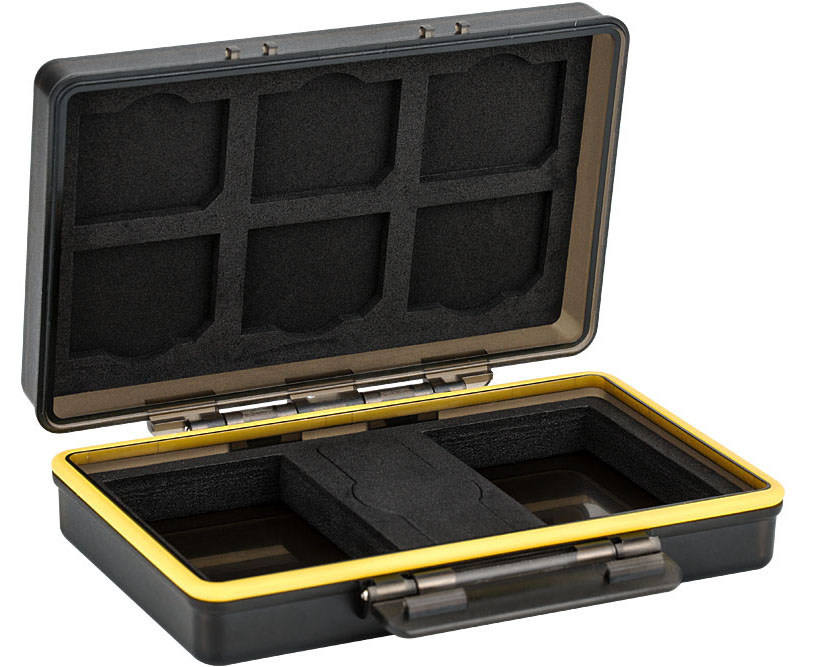 Бокс на два аккумулятора фотокамеры универсальный и карт памяти SD Card