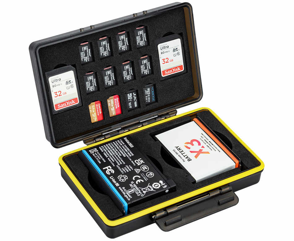 Бокс на два аккумулятора Insta360 X4 / X3 и карт памяти SD / MicroSD