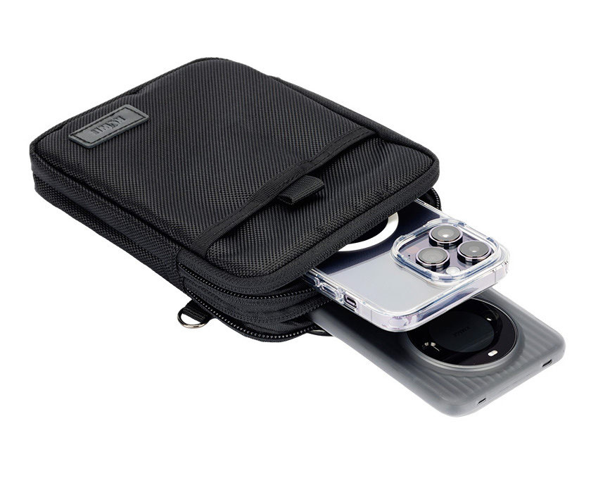 Сумка-чехол для смартфона и пауэрбанка (чёрный цвет)