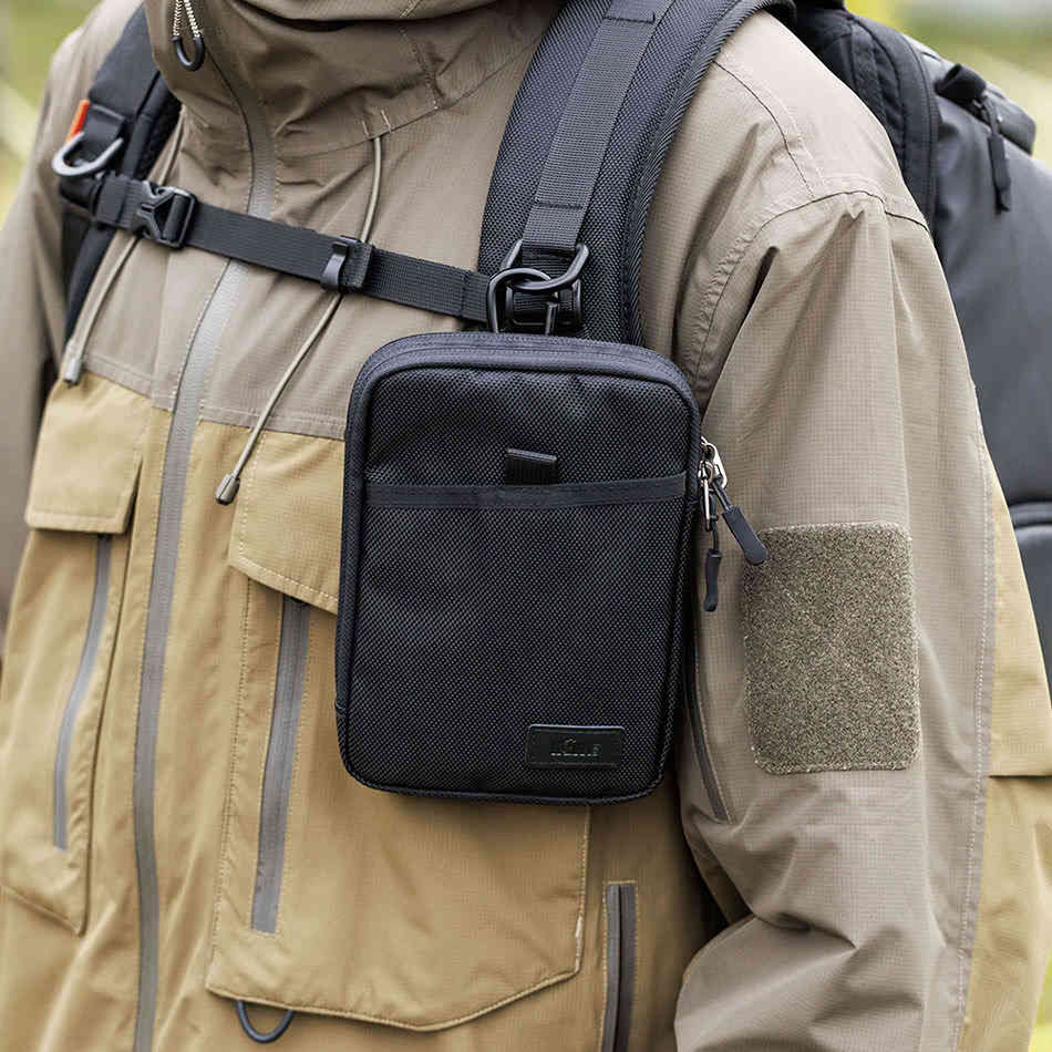 Сумка-чехол для смартфона и пауэрбанка (чёрный цвет)