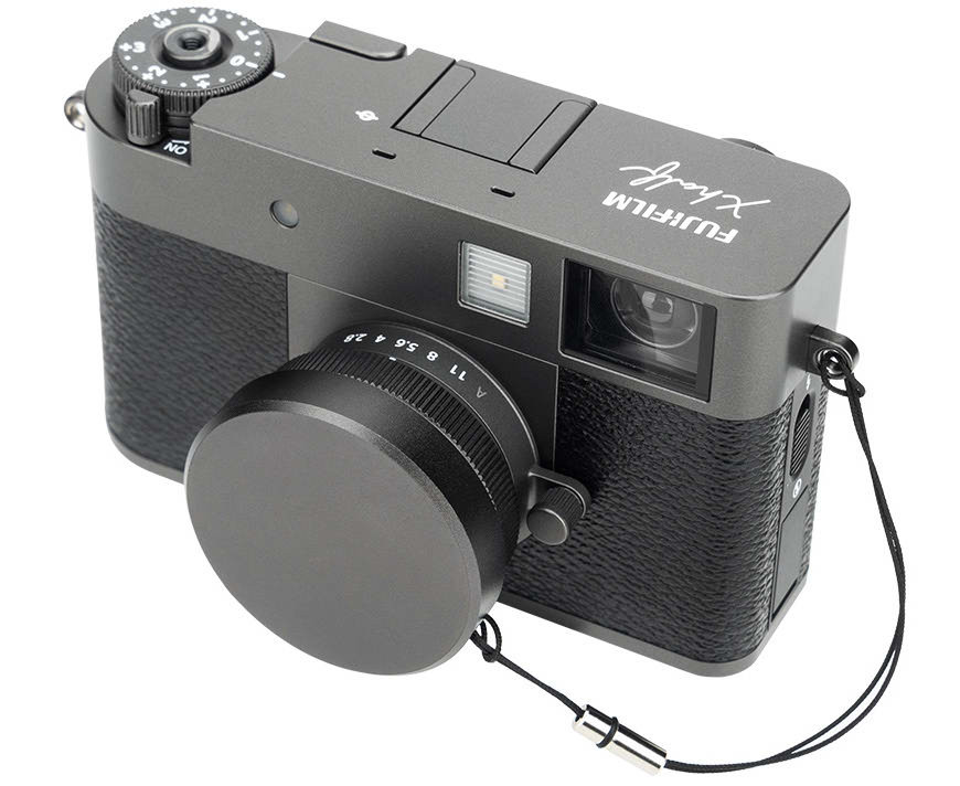 Бленда квадратная с крышкой для Fujifilm X Half (тёмно-серый цвет)