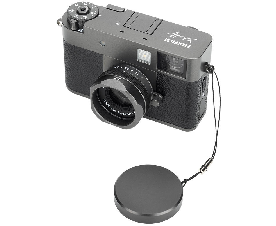 Бленда квадратная с крышкой для Fujifilm X Half (тёмно-серый цвет)