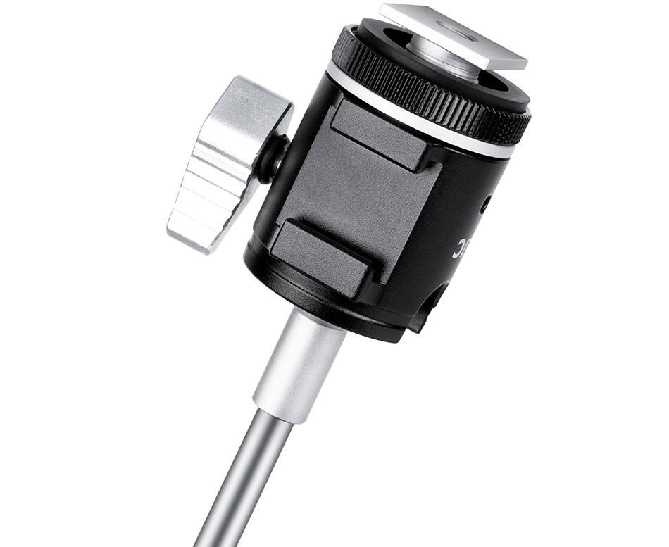 Зонт для фотокамеры с шаровой головой и холодным башмаком (размер XL, 50 см)