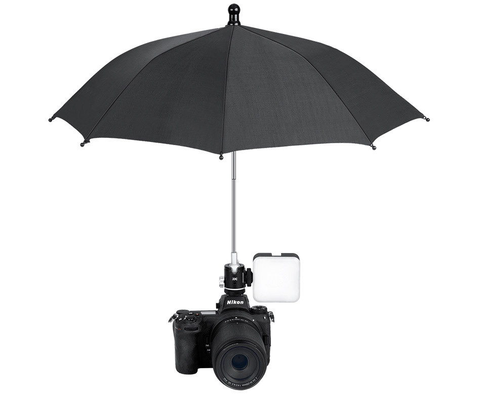 Зонт для фотокамеры с шаровой головой и холодным башмаком (размер XL, 50 см)