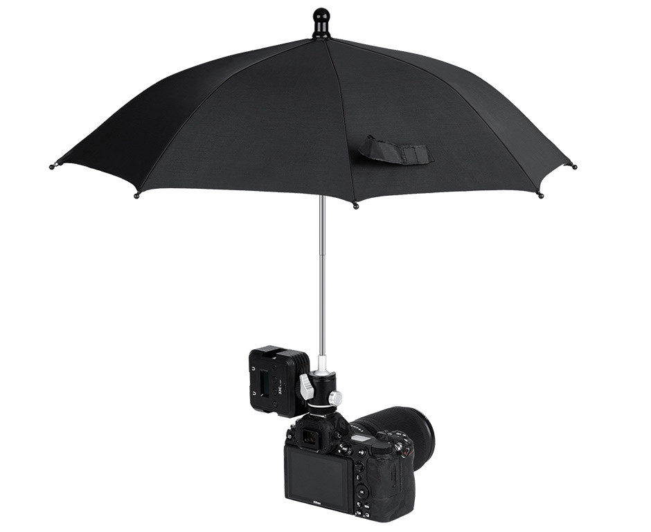 Зонт для фотокамеры с шаровой головой и холодным башмаком (размер XL, 50 см)