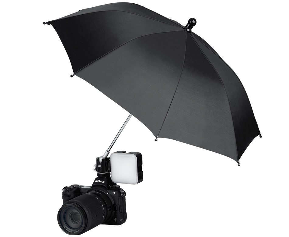 Зонт для фотокамеры с шаровой головой и холодным башмаком (размер XL, 50 см)